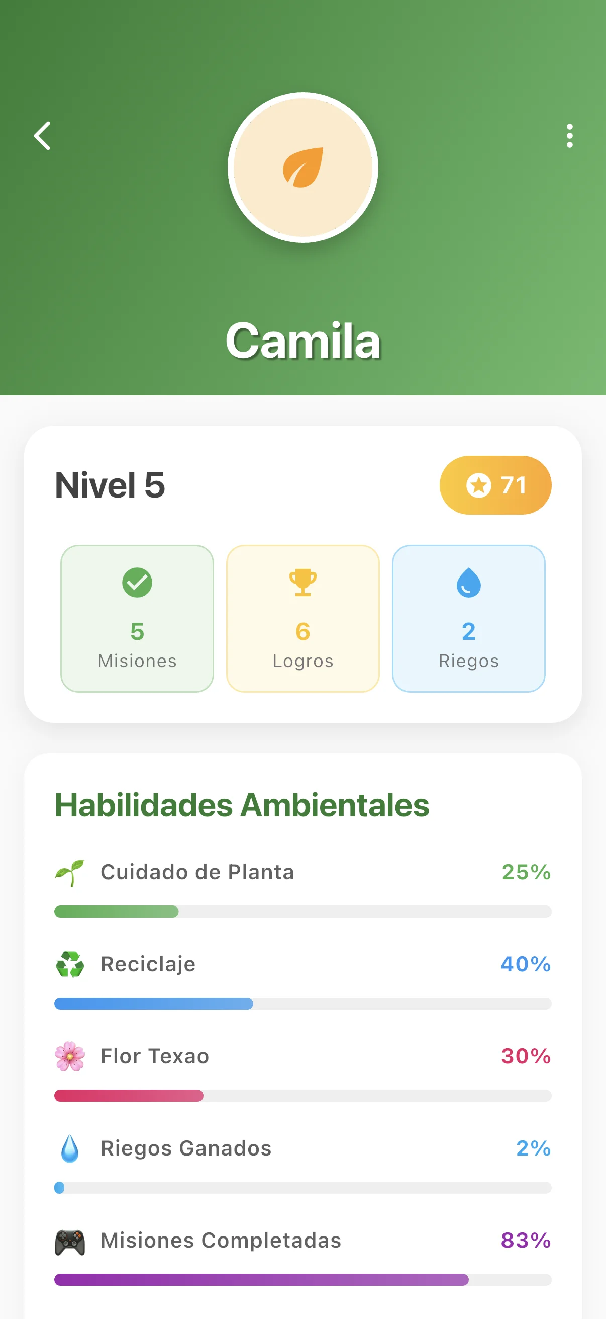 Aplicación docente EcoGuardians